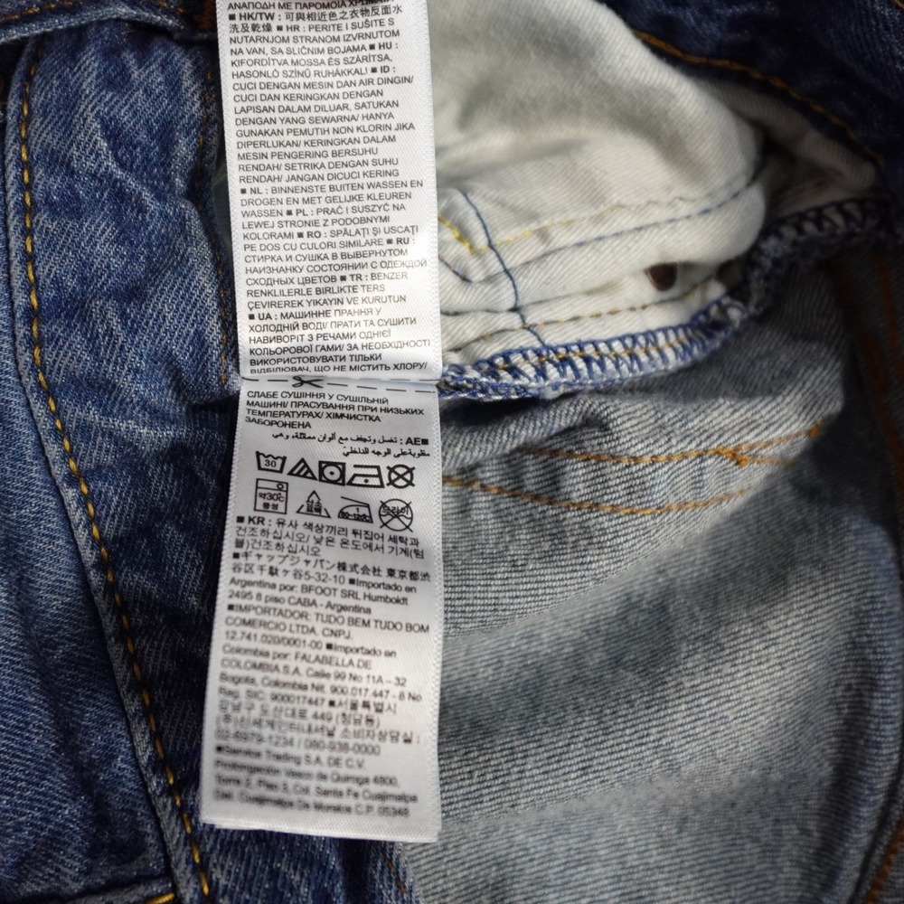GAP Denim Slim Stretch Jeans Mens 31x30 Medium Wash Authentic Cotton Elastane - Picture 14 of 16